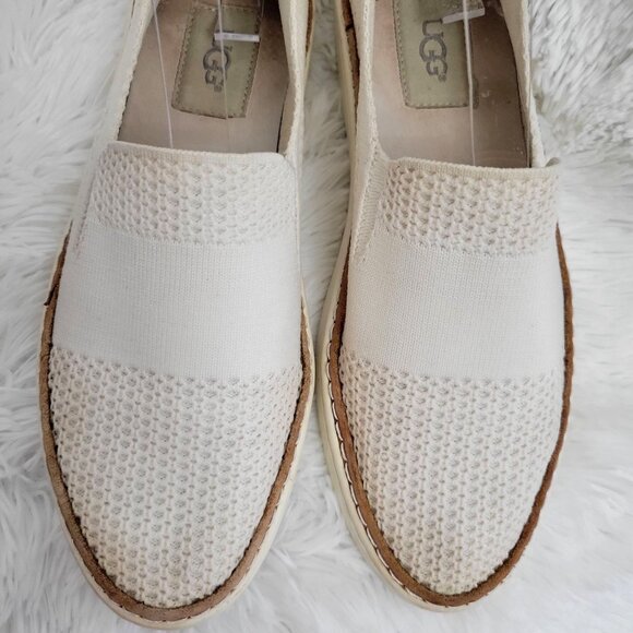 UGG Sammy Knit Women's White Slip-On Casual Sneakers 1016756-US 6 - Picture 9 of 10